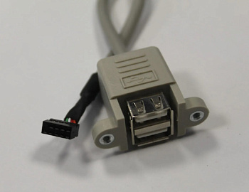 Кабель  1700002172       	A Cable 2*5P-2.0/USB-A 4P(F)*2 17CM F/9
