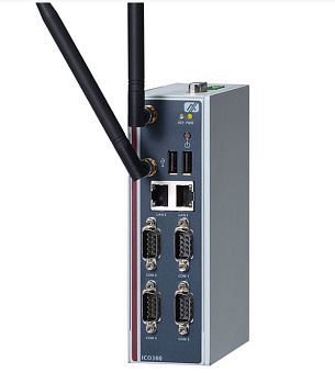 Компактный компьютер   ICO300-E3815-MI3-DC   E22C300116 Robust Din-rail Fanless Embedded System with