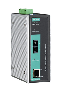 Конвертер IMC-P101-M-SC Industrial PoE Media Converter, multi mode, SC connector