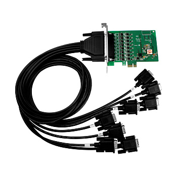 Плата PCIe-S148/D2 PCI Express, Serial Communication card with 8 RS-422/485 ports (RoHS) Includes on