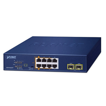 Planet GSD-1022UP — неуправляемый PoE коммутатор (2xPoE++ + 4xPoE+ + 4x1G + 2xSFP)