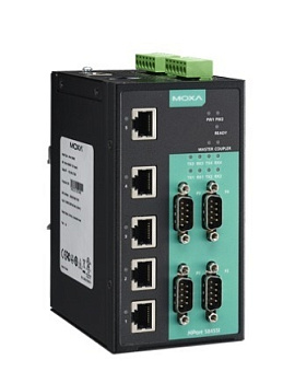 Асинхронный сервер NPort S8455I 4 RS-232/422/485 ports, 5 10/100M Ethernet ports, 2KV Isolation Prot