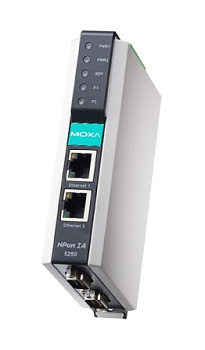 Сервер NPort IA-5250-T 2-port RS-232/422/485, dual 10/100BaseT(X),t:-40/+75