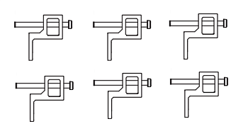 Крепеж  82261010000E    P6101 Panel Mount Kit
