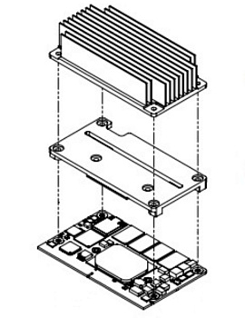 Модуль охлаждения 	1960093089T001   H.S. R2 I-APL E3950 12W 82x42x18 SOM-2569