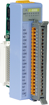 Модуль I-8068 CR Relay output module