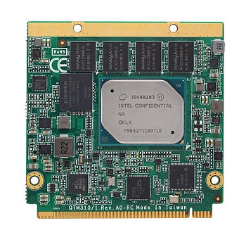 Модуль  Q7M310-E3930+4GB(Ind.)     E38Q310104  Qseven module with Intel® Atom® x5-E3930 4G DRAM DDI 
