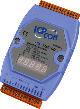Контроллер I-7188XGD CR ISaGRAF Embedded Controller with one RS-232/RS-485 port, one RS-485; 512K Fl