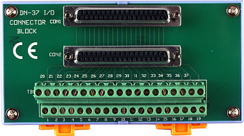 Плата DN-37-A CR I/O Connector Block with DIN-Rail Mounting and M.-F. D-sub cable 1M
