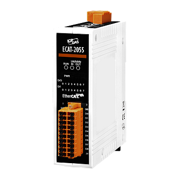 Модуль ECAT-2055 CR EtherCAT Slave I/O Module with Isolated 8-ch DO and 8-ch DI (RoHS)