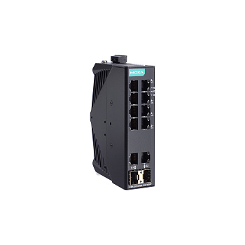Коммутатор EDS-2010-ML-2GTXSFP-T Unmanaged Gigabit Ethernet switch with 8 10/100BaseT(X) ports, 2 10