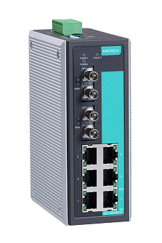 Коммутатор EDS-308-MM-ST-T Ethernet Switch,with 6 10/100BaseTx ports,2 multi mode 100Fx,t:-40/+75C