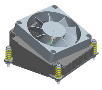 Вентилятор  1960077101N001     	C.L R4 I-LGA1156 S-95W 83*83*54.95mm-SS 12V0.26A