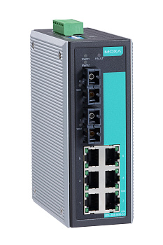 Коммутатор EDS-308-MM-SC-T Ethernet Switch,with 6 10/100BaseTx ports, 2 multi mode 100Fx,t:-40/+75C