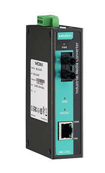 Конвертер IMC-21A-M-ST-T 10/100BaseT(X) to 100BaseFX media converter, multi mode, ST, t:-40/+75