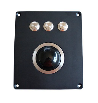 Трекбол вандалозащищённый K-TEK-M120-50-MTB-AVB-NV-151B-USB для морского применения