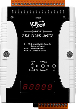Сервер PDS-5105D-MTCP CR Programmable Device Server with 10 RS-485 Ports, 2-Port Switch and LED Disp