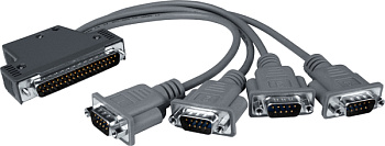Кабель CA-9-3705 DB-37 Male to 4-Port DB-9 Male 0.2 M cable (for I-8114W/I-8114iW)