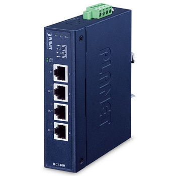 Planet IECJ-400 — Промышленный EtherCAT разветвитель 4 порта (1 IN, 3 OUT)