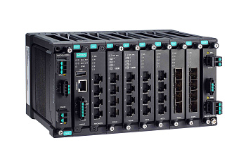 Коммутатор MDS-G4028-T Layer 2 full Gigabit modular managed Ethernet switch with 4 fixed Gigabit por