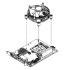 Вентилятор  1960053065N001    SHEET METAL, Cooler I-LGA1156 S-95W84x84x28-SS 12V0.8A 40C