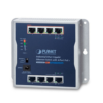 Planet WGS-814HP — настенный PoE+-коммутатор (8 портов, 4xPoE+)
