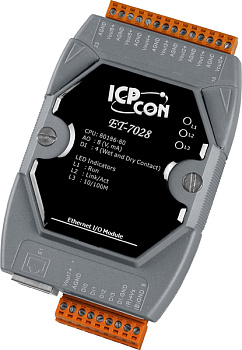 Модуль ET-7028 CR Ethernet I/O Module with 8-channels AO (RoHS)