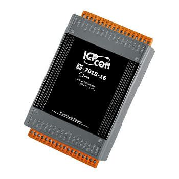 Модуль M-7018-16 CR 16-channel Analog Input Module using the DCON and Modbus Protocols (Gray Cover) 