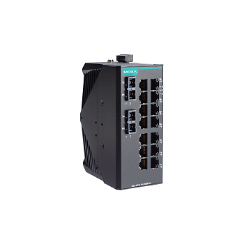 Коммутатор EDS-2016-ML-MM-SC-T Unmanaged Ethernet switch with 14 10/100BaseT(X) ports, 2 100BaseFX m