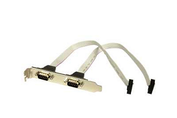 Кабель 19800-020100-100-RS 	B001;CABLE MODULE;D-SUB 9P MALE*2,L=230MM,BRACKET;Standard;001;;IDC 2*5P