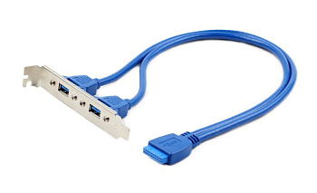 Планка  1700028292-01      M Cable IDE#2 20P-2.0/USB-A 9P(F)*2 30CM W/BKT