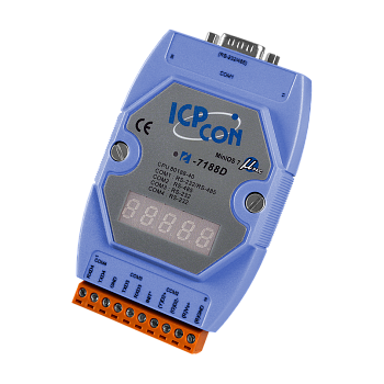 Контроллер I-7188D/DOS/512 CR Embedded Controller with seven segment Display, developing tool kit, D