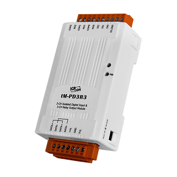 Модуль tM-PD3R3 CR Tiny Modbus/TCP to RTU/ASCII Gateway with PoE, Power Isolation and 1 RS-232/422/4