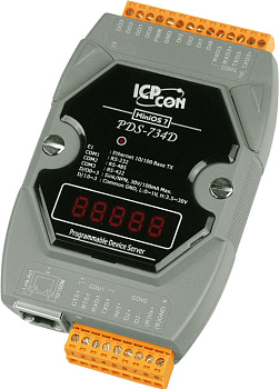Сервер PDS-734D CR Programmable Device Server 1xRS-232, 1xRS-485, 1xRS-422, 4DI, 4DO, and LED