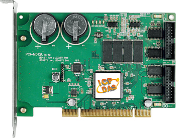 Плата PCI-M512U CR Universal PCI, 512K bytes memory board with DI/O