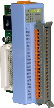 Модуль I-87063 CR 8-channel Isolated digital input & output module