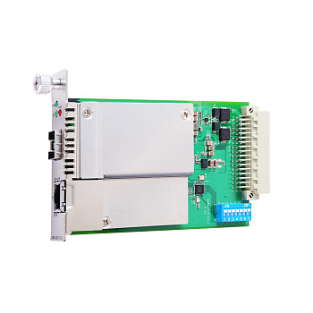 Конвертер CSM-G200-1221 10/100/1000BaseT(X)-to-100/1000BaseSFP slide-in media converter module