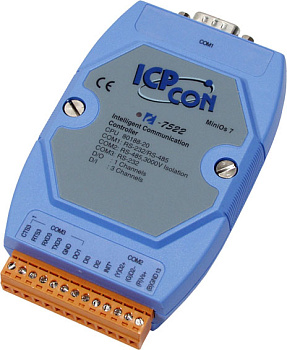 Контроллер I-7522 CR Intelligent Communication Controller \with one RS-485 port, one RS-232 port and