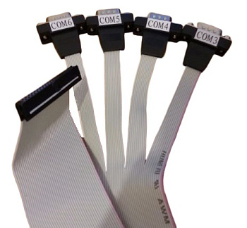 Кабель 1700008876        F Cable IDE#2 40P-2.0/D-SUB 9P(M)*4 35CM