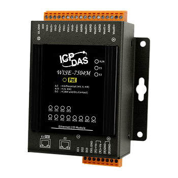 Модуль WISE-7504M WISE I/O Module with 4-channels AI, 4-channels AO, 4-channels DI and 2-port Ethern