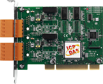 Плата PISO-CAN200U-T CR 2-Port Isolated Protection Universal PCI CAN Card with 5-Pin Screw Terminal 