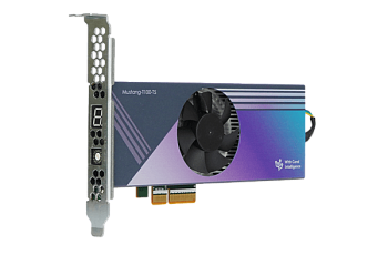 Плата  Mustang-T100-T5     TPU Accelerator Card with 5 x Coral edge TPU, PCIe Gen2 x4 interface, RoH
