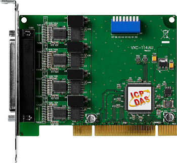 Плата VXC-114iAU CR Universal PCI, Serial Communication Board with 4 Isolated RS-232 ports (RoHS). I