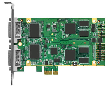 Плата   DVP-7621HE     2ch HDMI/DVI/VGA HW PICe card