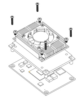 Радиатор   5078D840100E      CEM840 heat spreader