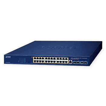 Planet GS-4210-24UP4X — управляемый коммутатор PoE++ (24xPoE++ + 4x10G)