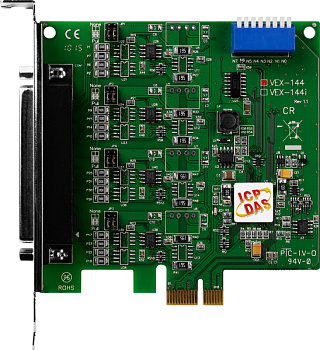 Плата VEX-144 CR PCI Express, Serial Communication Board with 4 RS-422/485 ports (RoHS). Includes On
