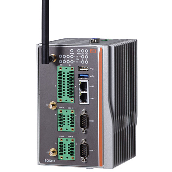 Компактный компьютер  rBOX510-6COM-FL-DC E26M510100  Robust Din-rail Fanless Embedded system with In
