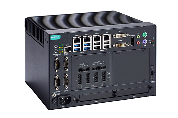 Компьютер MC-7420-C1-DC x86 computer with Celeron G3902E CPU, 5x LAN, 9x USB, 4x Serial, 2x SSD, DC 