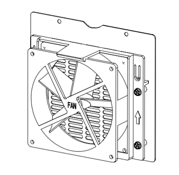 Вентилятор  1750002561      52.5 CFM, 92 x 92 x 25.4 mm system cooling fan (For ARK-6610)